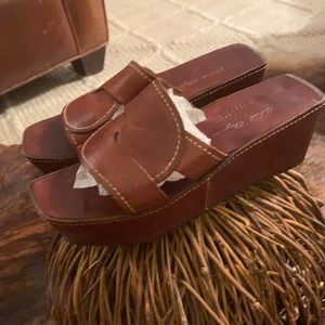 Leather slip on